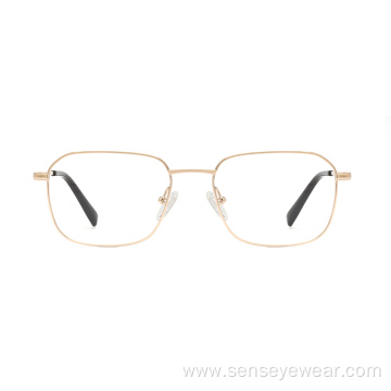 Square Unisex Titanium Optical Eyeglasses Frame Eyewear